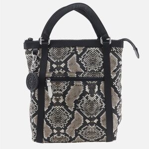Cole Haan Small Grand Ambition Convertible Nylon Backpack Snake Print NWOT